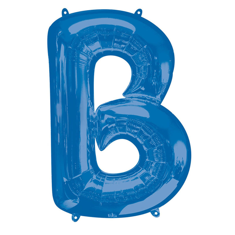 Balão Foil 86cm Azul Letra B