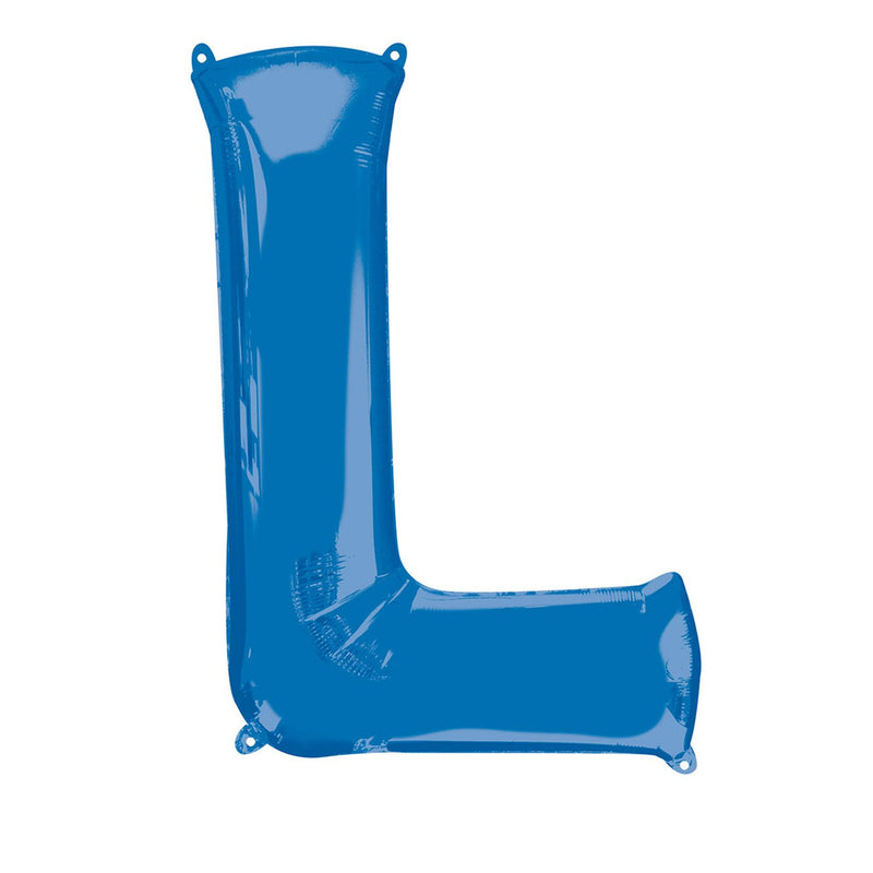 Balão Foil 86cm Azul Letra L