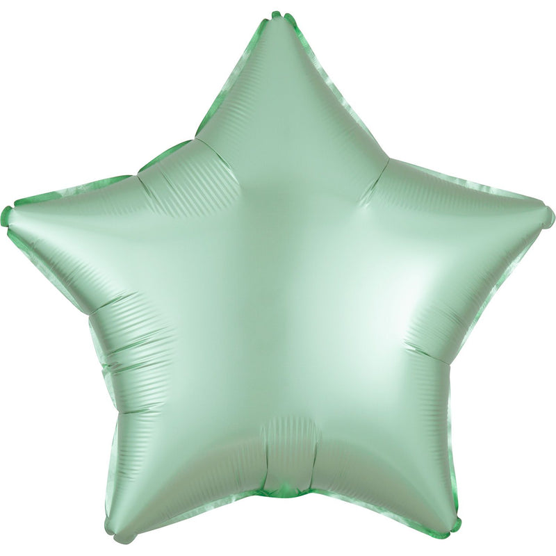 Balão Foil Mate Estrela Verde Menta