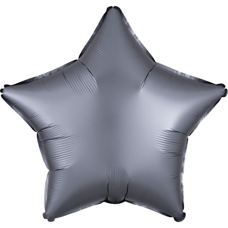 Balão Foil Mate Estrela Cinzento